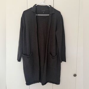 Banana Republic Long Cardigan size MP charcoal grey